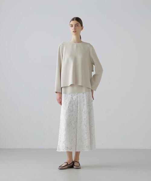 アドーア トップス ネイビー 38 ADORE（アドーア） 長袖ブラウス 38 ネイビー レディース : ZOZOTOWN
