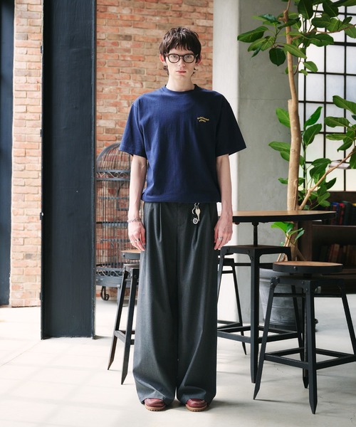 「Adoon plain」 半袖Tシャツ MEDIUM オフホワイト メンズ_画像2