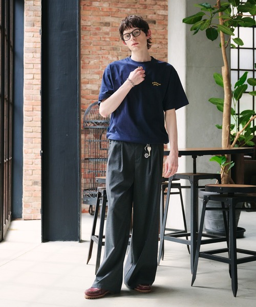 「Adoon plain」 半袖Tシャツ MEDIUM オフホワイト メンズ_画像5