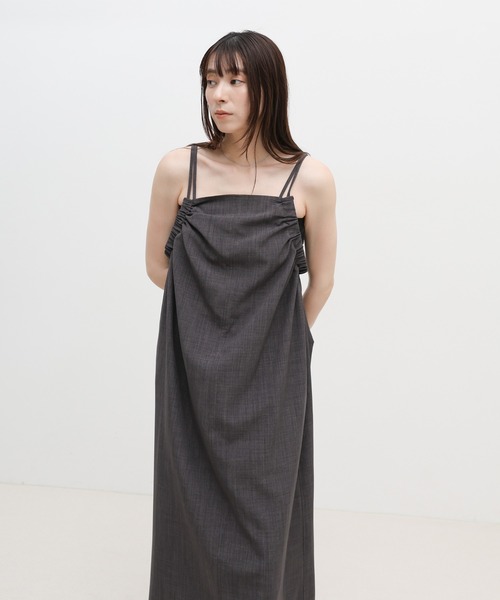新品タグ付き　JOSE MOON サイドギャザーキャミドレス　ワンピース select MOCA（セレクトモカ） ワンピース サイドギャザーキャミ