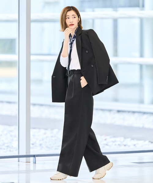 「RUIRUE BOUTIQUE」 パンツスーツ LL チャコールグレー レディース_画像4