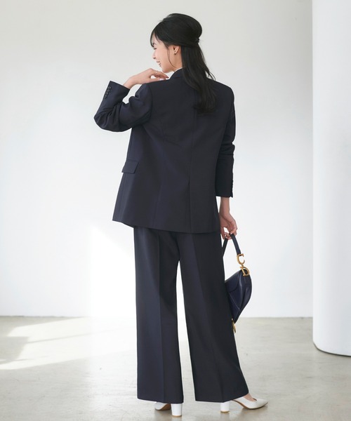 「RUIRUE BOUTIQUE」 パンツスーツ LL チャコールグレー レディース_画像6
