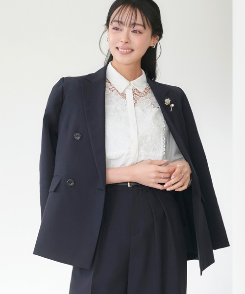 「RUIRUE BOUTIQUE」 パンツスーツ LL チャコールグレー レディース_画像7