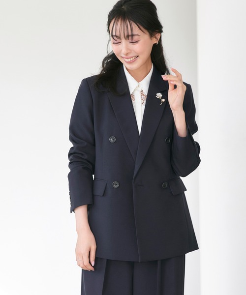 「RUIRUE BOUTIQUE」 パンツスーツ LL チャコールグレー レディース_画像8