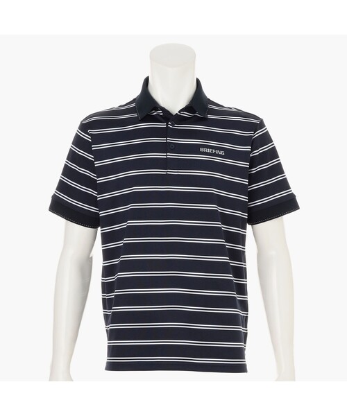 tシャツ 「BRIEFING GOLF／ブリーフィングゴルフ」MEN’S DOUBLE STRIPE POLO RF メンズの画像