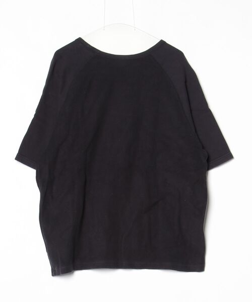 Champion（チャンピオン） ワンポイント7分袖Tシャツ L ブラック