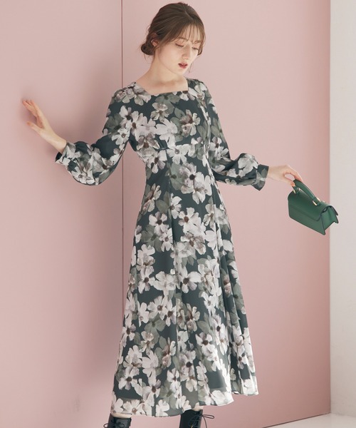 「12Twelve Agenda」 長袖ワンピース M チャコールグレー レディース_画像7