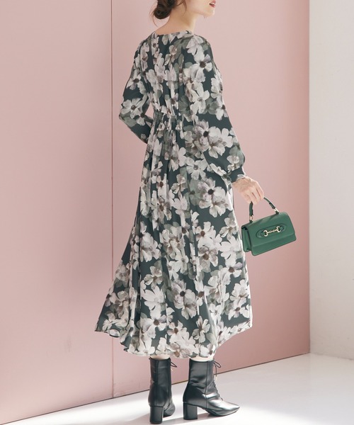 「12Twelve Agenda」 長袖ワンピース M チャコールグレー レディース_画像9