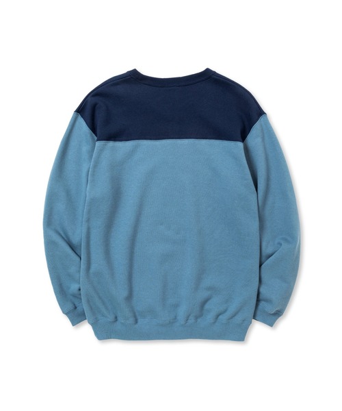 「CALEE」 スウェットカットソー MEDIUM ネイビー メンズ_画像3