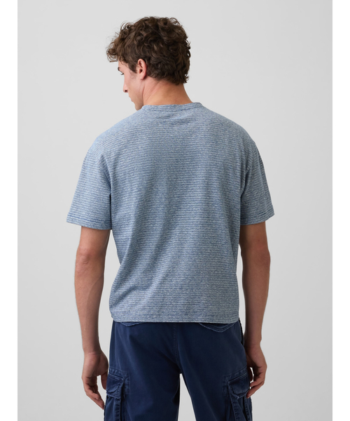 GAP（ギャップ） tシャツ コットンリネン オーバーサイズ クロップドT