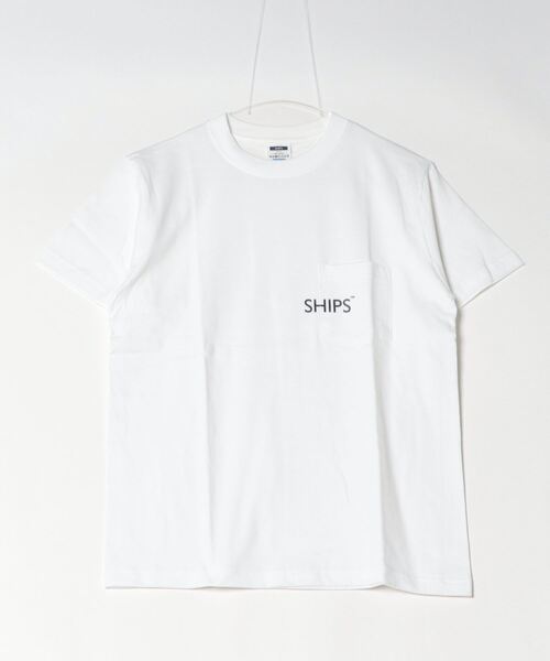 「SHIPS」 半袖Tシャツ MEDIUM ホワイト メンズ_画像2
