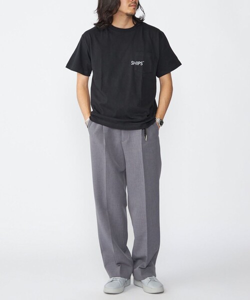 「SHIPS」 半袖Tシャツ MEDIUM ホワイト メンズ_画像9