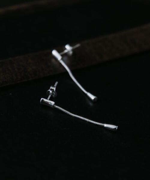 ピアス SMELLY so’　minimal bar chain pierce レディースの画像