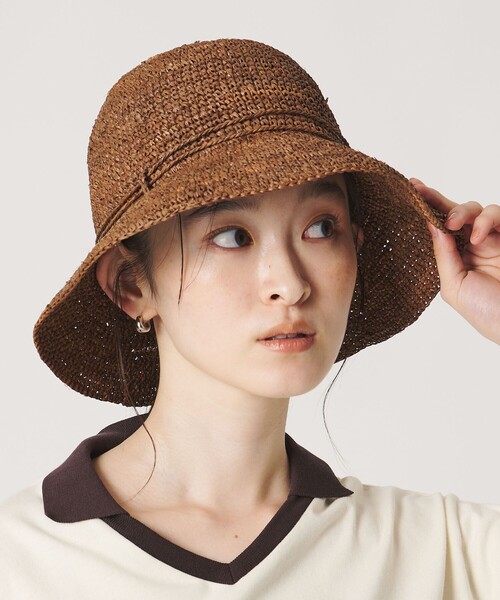 BEAUTY＆YOUTH UNITED ARROWS 帽子 ハット ラフィア リボン ハット