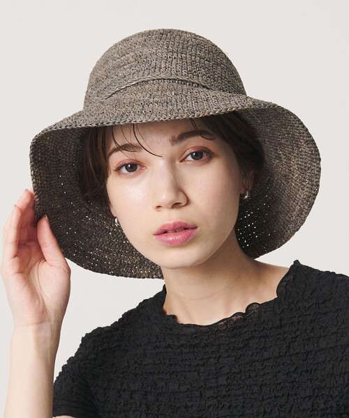 BEAUTY＆YOUTH UNITED ARROWS 帽子 ハット ラフィア リボン ハット 