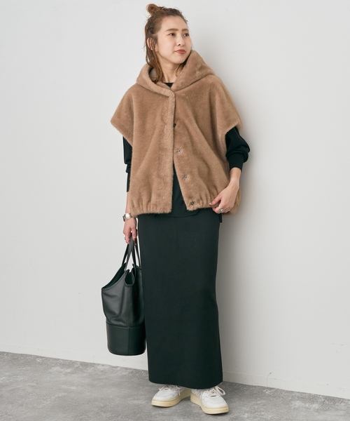 「Spick & Span」 ニットスカート 38 チャコールグレー レディース_画像2