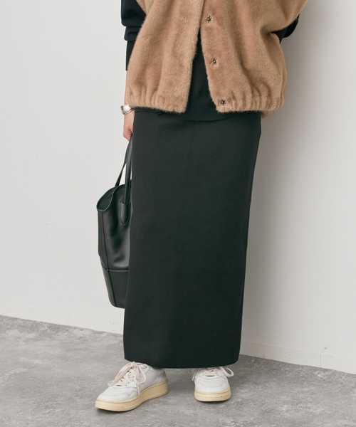 「Spick & Span」 ニットスカート 38 チャコールグレー レディース_画像4