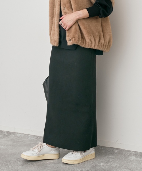 「Spick & Span」 ニットスカート 38 チャコールグレー レディース_画像5