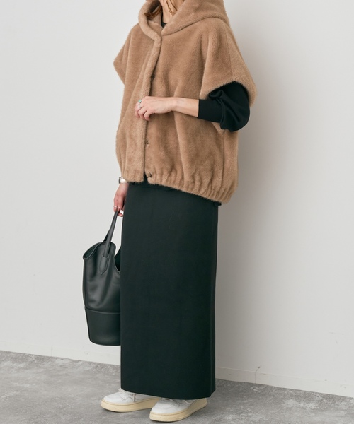 「Spick & Span」 ニットスカート 38 チャコールグレー レディース_画像7