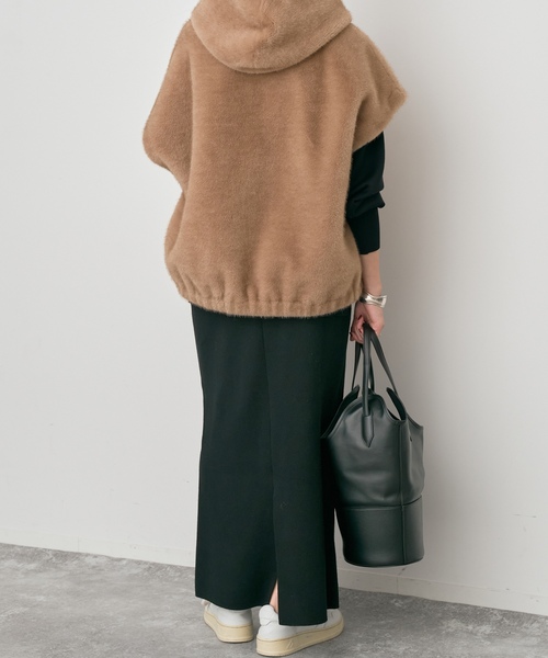 「Spick & Span」 ニットスカート 38 チャコールグレー レディース_画像8