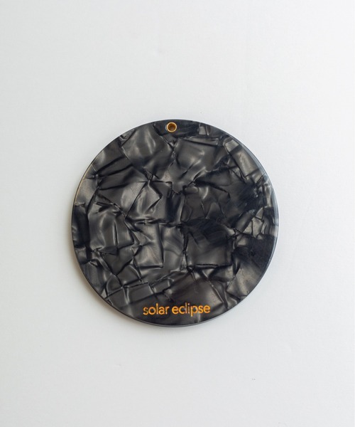 鼈甲　珊瑚　琥珀　コンパクトミラー solar eclipse（ソーラーエクリプス） 鏡 「Solar Eclipse」コンパクト