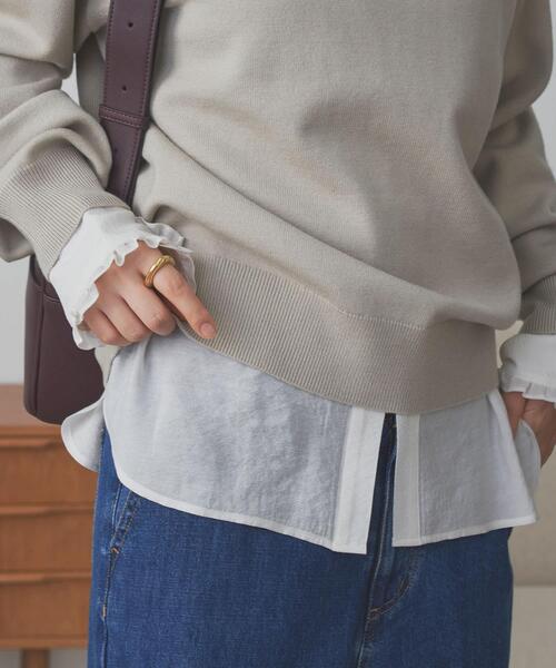 「URBAN RESEARCH DOORS」 長袖シャツ MEDIUM オフホワイト レディース_画像3