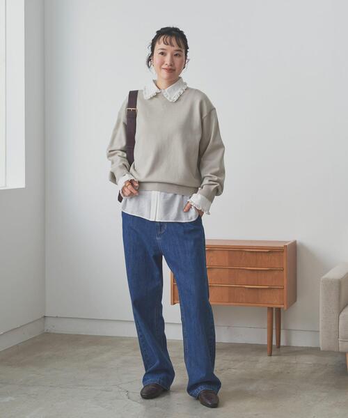「URBAN RESEARCH DOORS」 長袖シャツ MEDIUM オフホワイト レディース_画像7