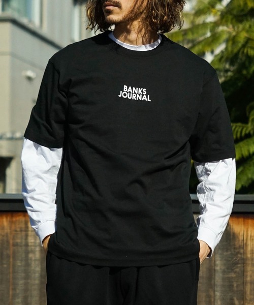 「BANKS」 半袖Tシャツ LARGE ライトグリーン メンズ_画像4