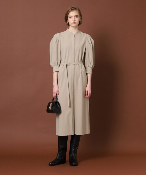 「DRESSTERIOR」 7分袖ワンピース 34 ブラック レディース_画像5