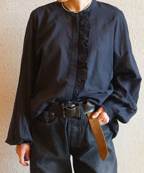 「JOURNAL STANDARD LUXE」 長袖ブラウス FREE ブラック レディース_画像2