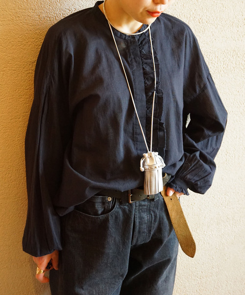 「JOURNAL STANDARD LUXE」 長袖ブラウス FREE ブラック レディース_画像3