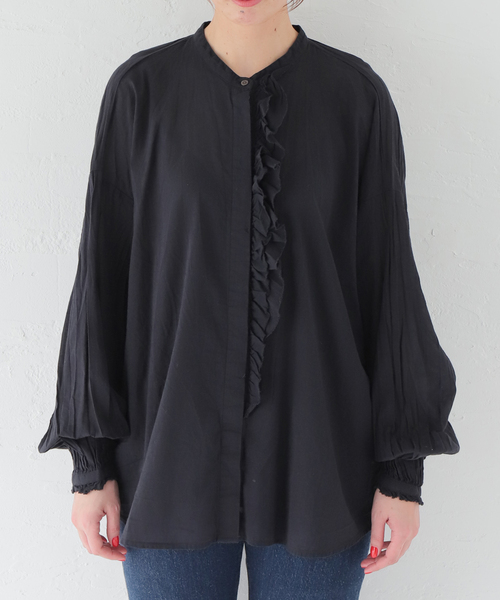 「JOURNAL STANDARD LUXE」 長袖ブラウス FREE ブラック レディース_画像8