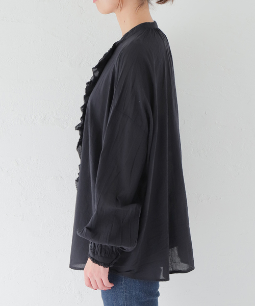 「JOURNAL STANDARD LUXE」 長袖ブラウス FREE ブラック レディース_画像9