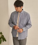 シャツ 「イージーケア」オックススイスカラーボ...の詳細画像2