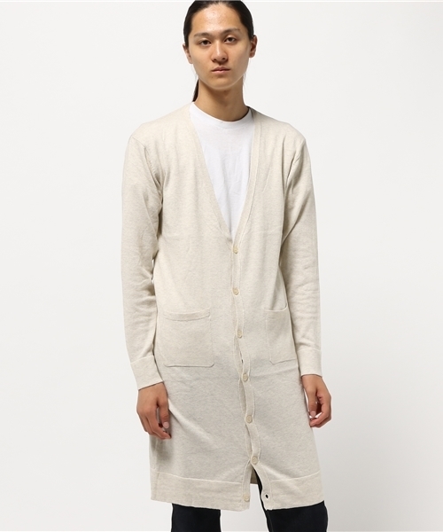 45R コットンガーディガン　クルーネック　長袖　綿100% シンプル（542） 45R コットンガーディガン クルーネック 長袖 綿100% シンプル（542）