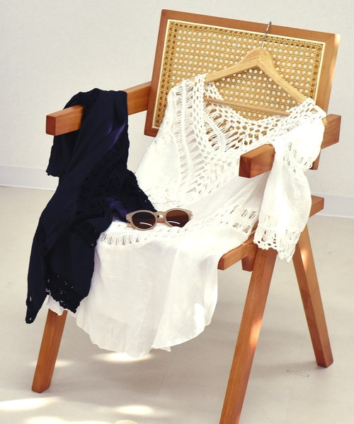 DAY CLOSET ワンピース レディース クロシェ編みヘムスカート風