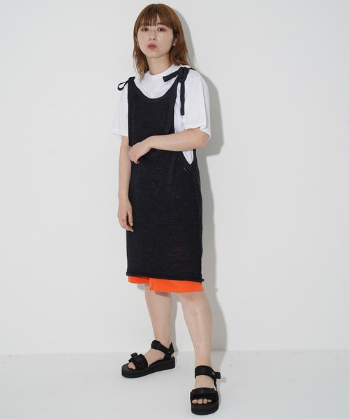 ワンピース THE OPEN PRODUCT TIE STRAP KNIT DRESS GTO212KT003