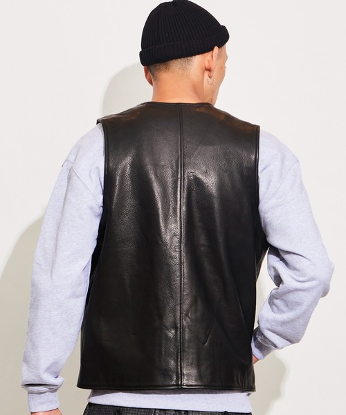 美品【99%IS】ダブルライダース レザー ベスト 牛革 Cow Leather 美品【99%IS】ダブルライダース レザー ベスト 牛革 Cow Leather