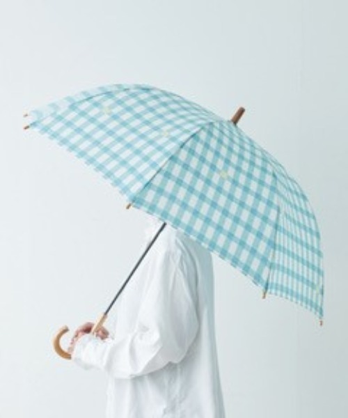 392 plus m 傘 Umbrella Long 60 - gingham 790139 レディース