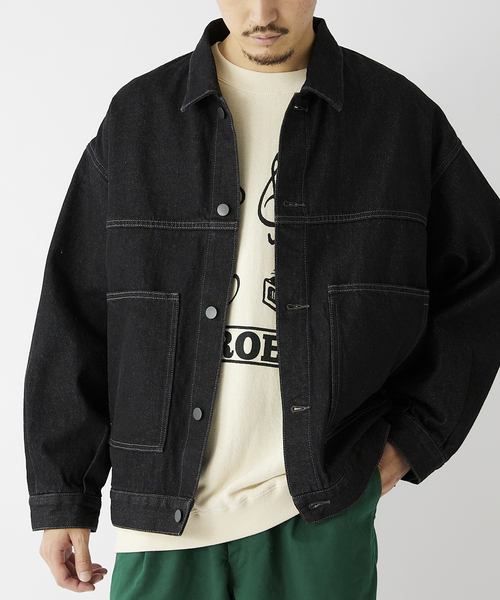 JOURNALSTANDARD relume☆ ノーカラー　デニムジャケット JOURNAL STANDARD relume - JOURNAL STANDARD ノーカラー デニム