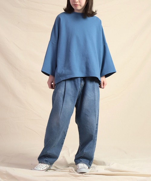 新品 Brocante ブロカント シュビルイージーパンツ デニム ジーンズ Brocante / ブロカント] 綿麻デニム シュヴィルイージーパンツ