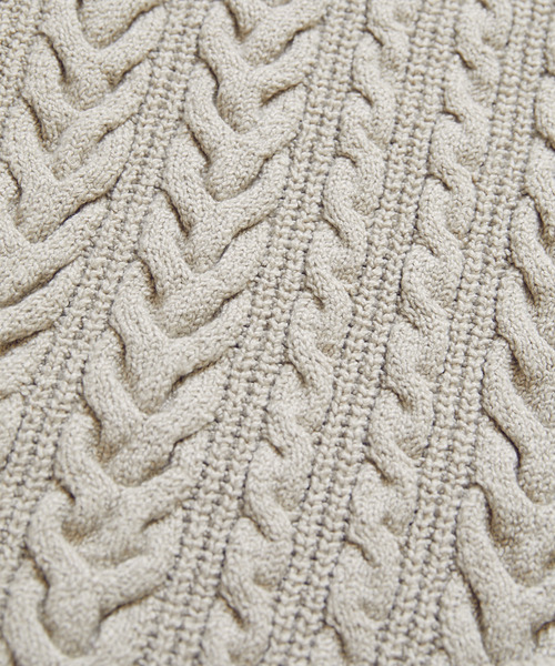 unfil　ジレ　ベスト unfil ベスト ジレ アンフィル / cotton ＆ lambs wool cable