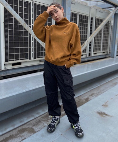 RVCA（ルーカ） トレーナー スウェット スウェット ハイネック ルーズ