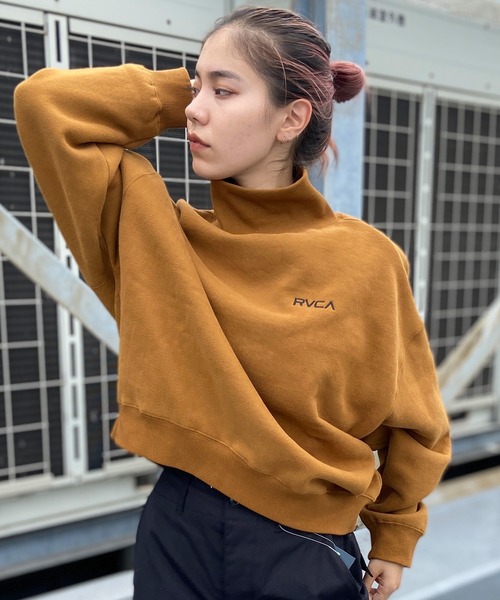 RVCA（ルーカ） トレーナー スウェット スウェット ハイネック ルーズ