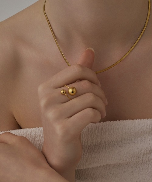 CENE（セネ） 指輪 リング 「CENE」セネ/ダブルボールリング