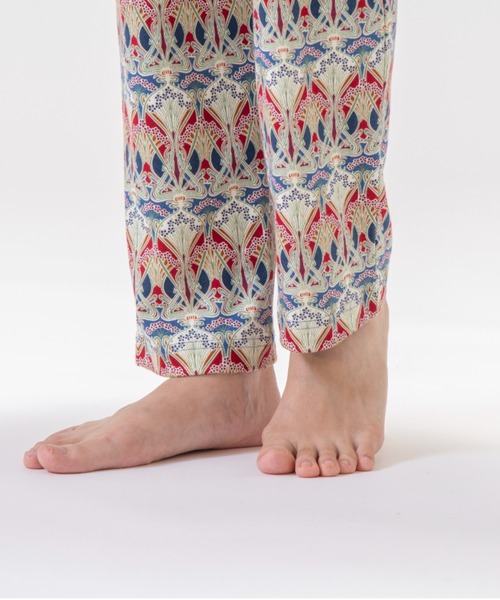 【新品】リバティ LIBERTY fabric厚手スムースニットパジャマ（M)C LIBERTY.（リバティ） パジャマ ルームウェア 「LIBERTY」スムース