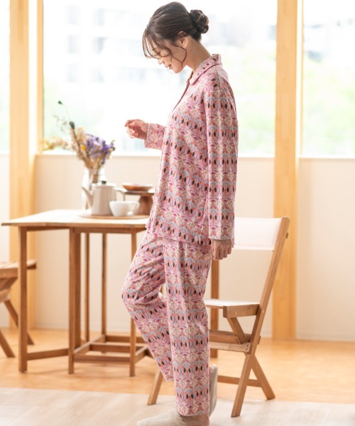 LIBERTY フラワープリント ルームウェア L LIBERTY. パジャマ ルームウェア 「LIBERTY」スムースプリント