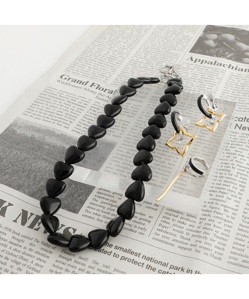 Hirotaka オニキス チェーン ネックレス Mini BELUGA オニキス ネックレス