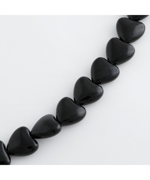 ネックレス JewCas オニキス ハートBlack heart ネックレス「JC4536