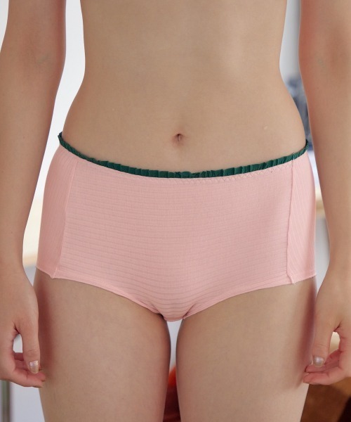 リブ　ショートパンツ　ボクサーパンツ ショーツ ボーダーリブボクサーショーツ : ZOZOTOWN Yahoo!店